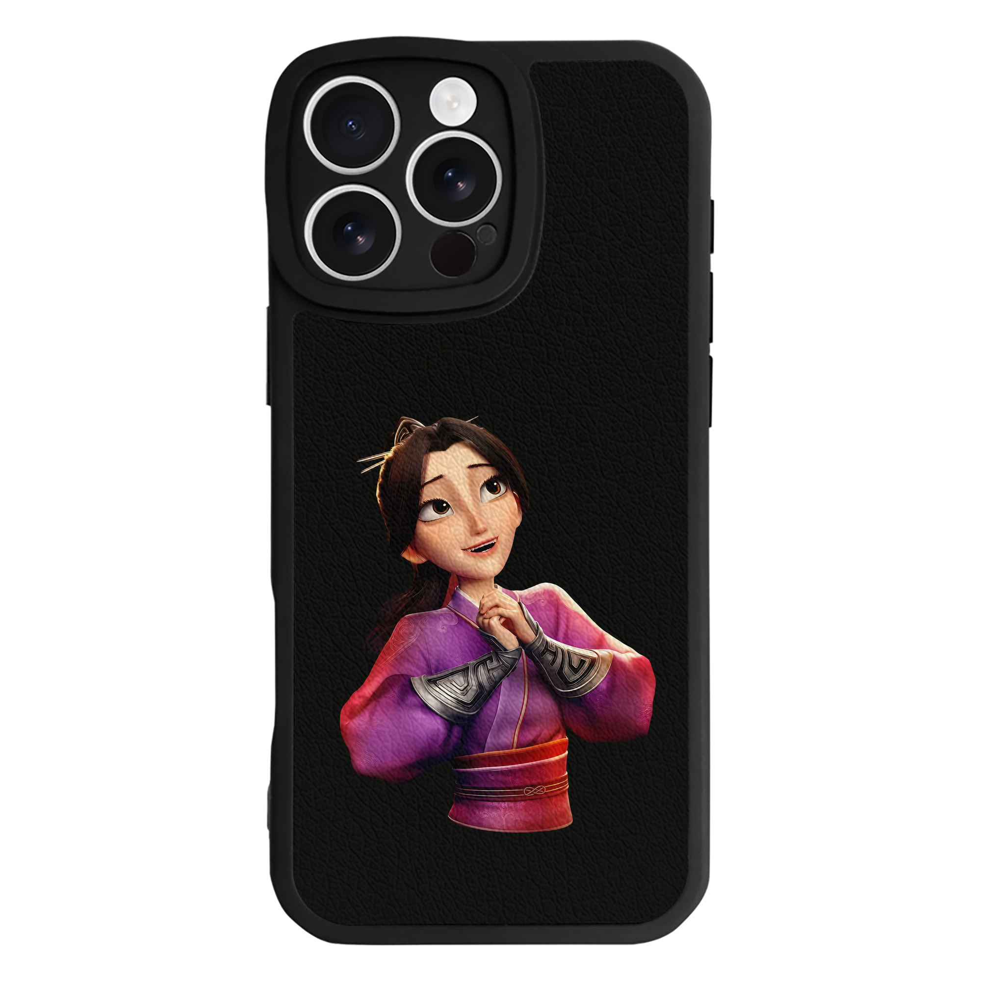 （画像用） Ne Zha 2 ナタ 魔童の大暴れ 【iPhone 16シリーズ対応】シリコンスマホケース（レザー調） 材質：シリコン